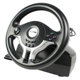 VOLANTE E PEDALIERA KONIG GAME WHEEL11 PER PS2® e PC 